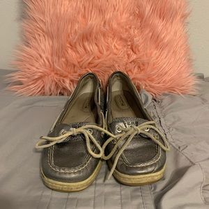 Metallic blue Sperry’s